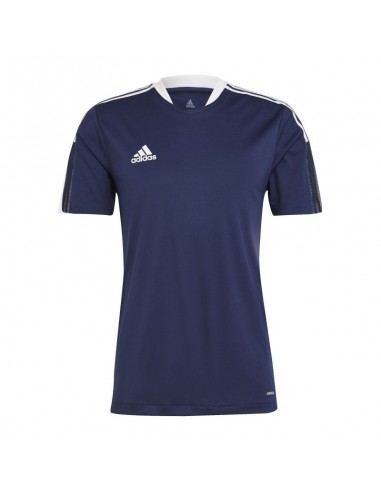 Adidas Tiro 21 Training Jersey Î‘Î¸Î»Î·Ï„Î¹ÎºÏŒ Î‘Î½Î´ÏÎ¹ÎºÏŒ T-shirt Navy ÎœÏ€Î»Îµ Î¼Îµ Î›Î¿Î³ÏŒÏ„Ï…Ï€Î¿ GM7585